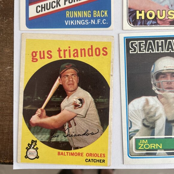 Vintage Sports Cards Random Lot Of 10 1950’s 60’s 70’s - Picture 9 of 12